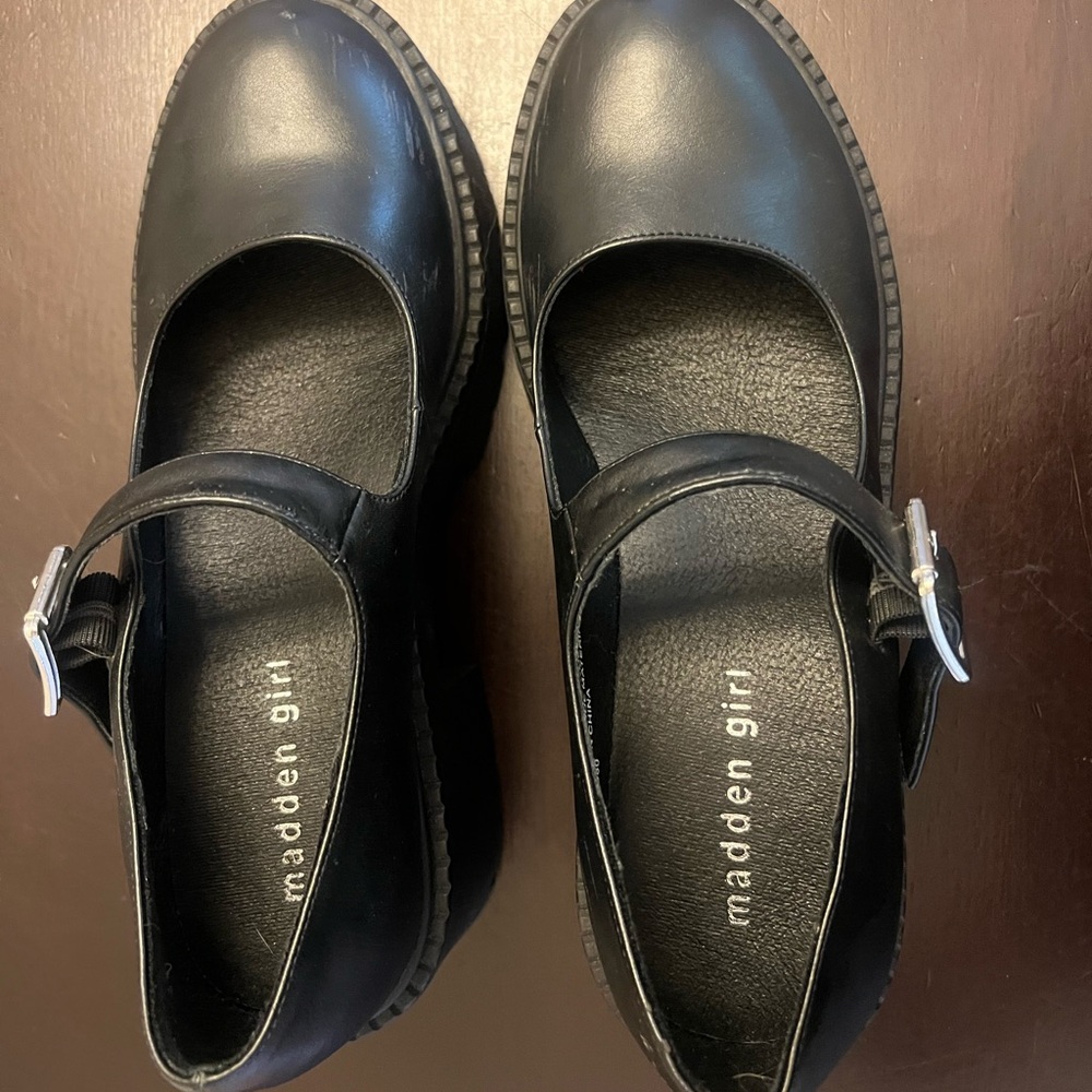 Madden Girl Classic Black Mary Janes